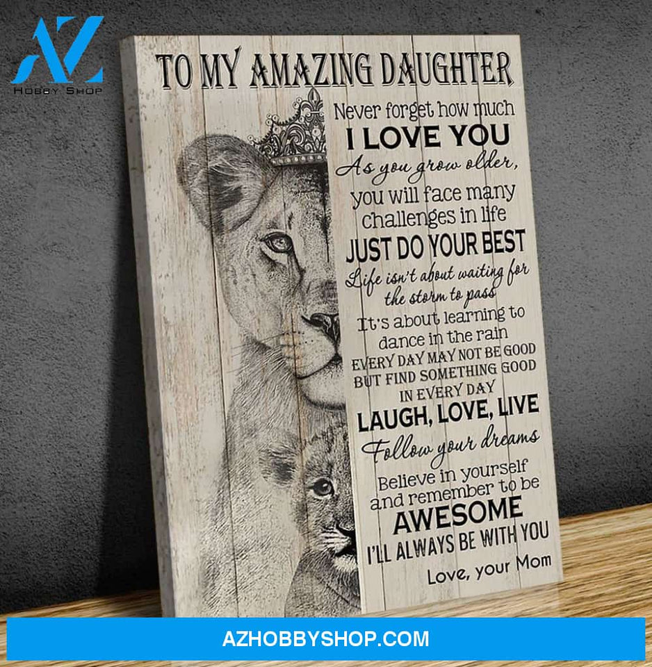 Canvas Gift For Daughter - Hanging Art For Bedroom