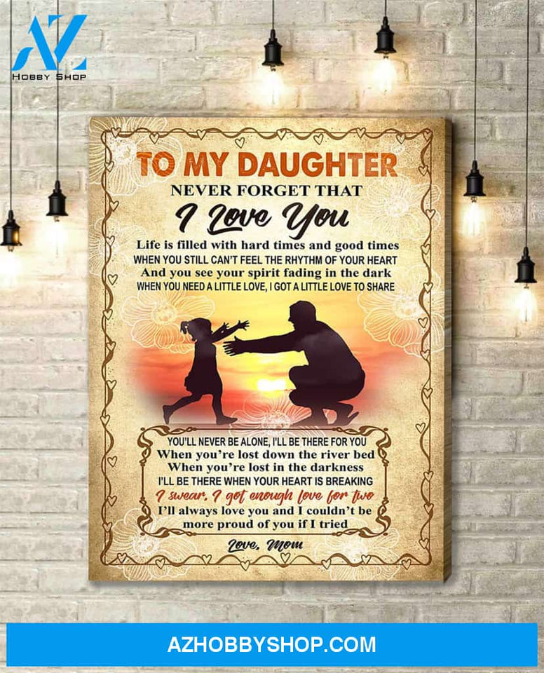 Canvas Gift For Daughter - Hanging Art For Bedroom