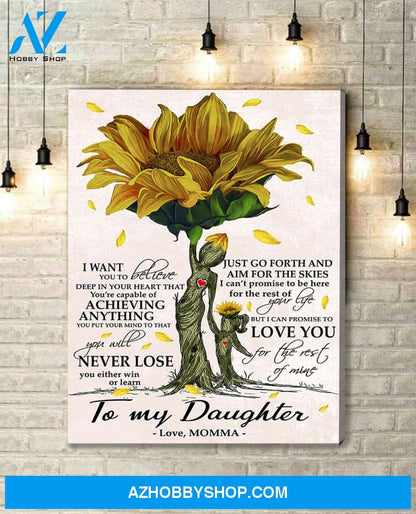 Canvas Gift For Daughter - Hanging Art For Bedroom