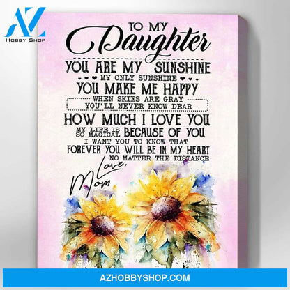 Canvas Gift For Daughter - Hanging Art For Bedroom