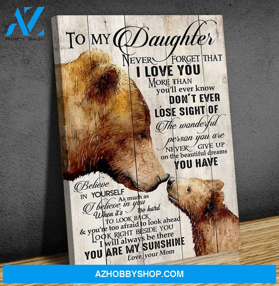 Canvas Gift For Daughter - Hanging Art For Bedroom