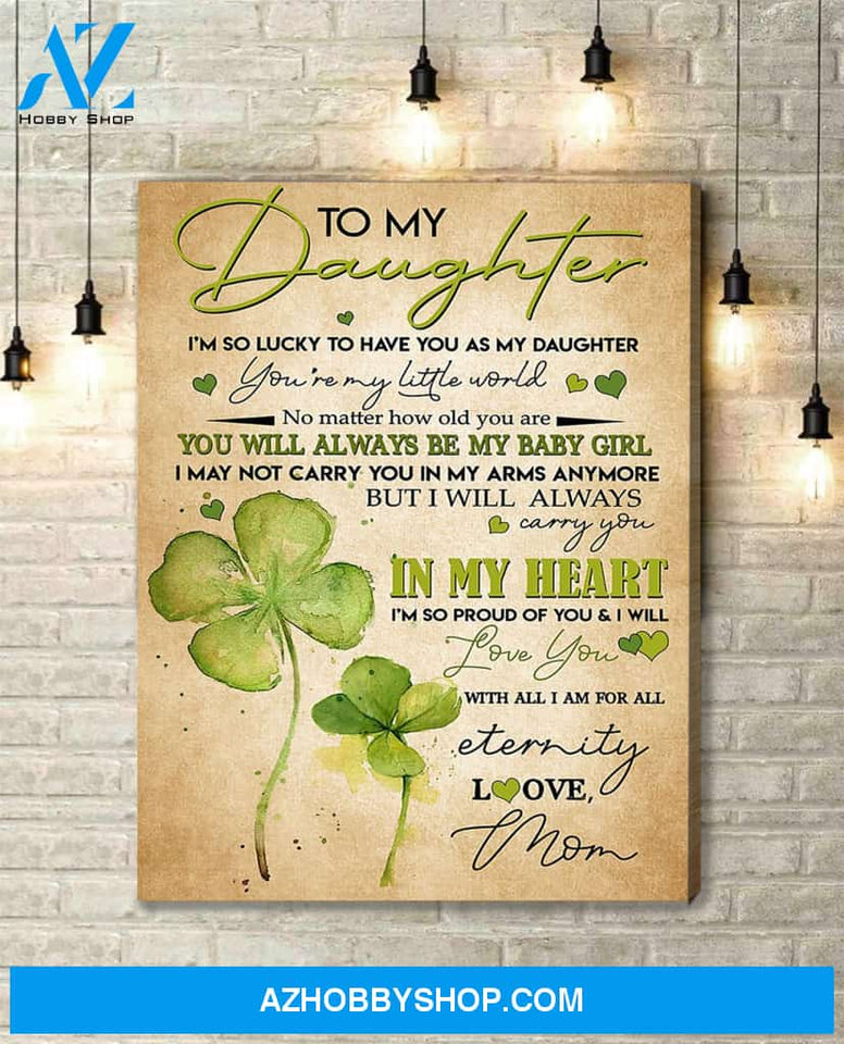 Canvas Gift For Daughter - Hanging Art For Bedroom