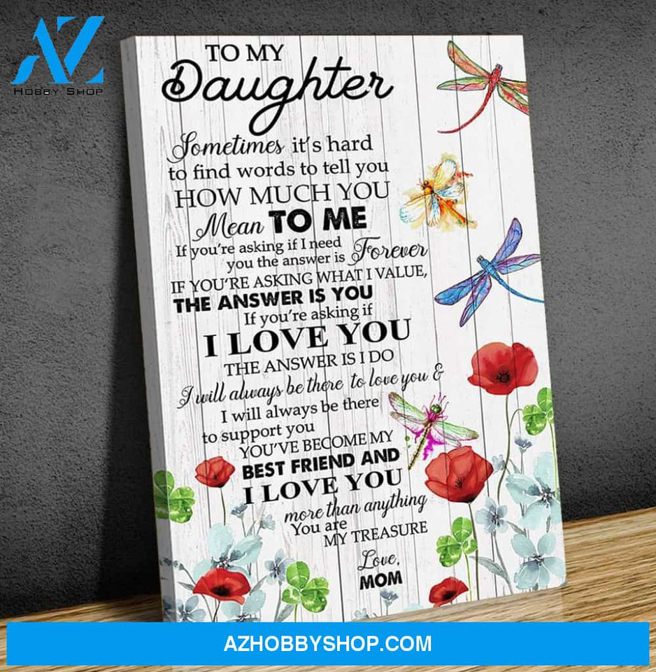 Canvas Gift For Daughter - Hanging Art For Bedroom