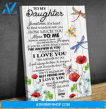 Canvas Gift For Daughter - Hanging Art For Bedroom