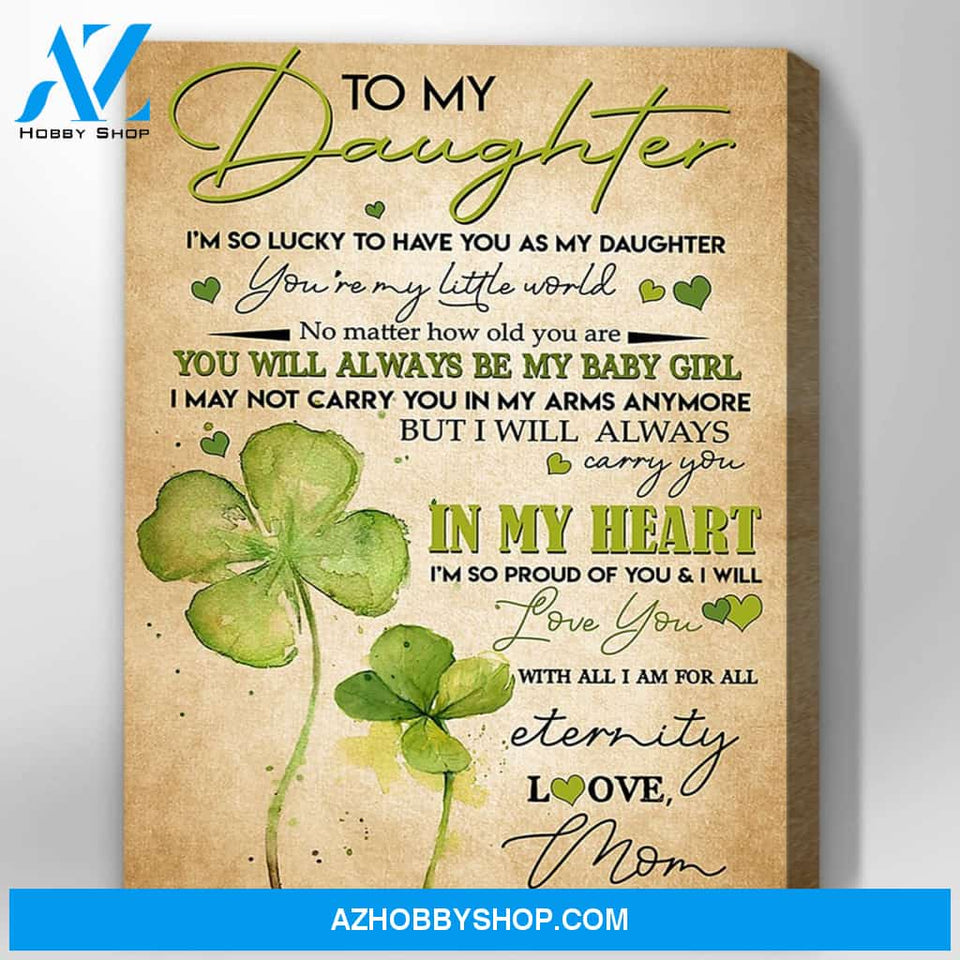 Canvas Gift For Daughter - Hanging Art For Bedroom