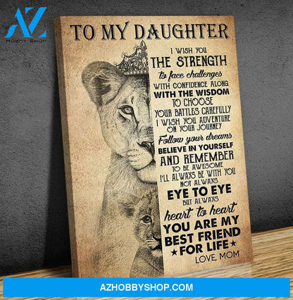 Canvas Gift For Daughter - Hanging Art For Bedroom