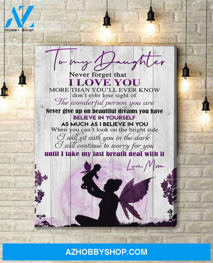 Canvas Gift For Daughter - Hanging Art For Bedroom