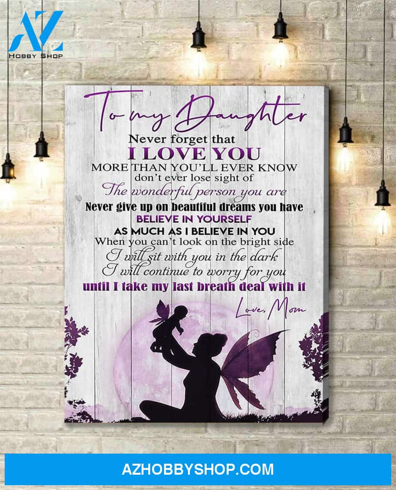 Canvas Gift For Daughter - Hanging Art For Bedroom