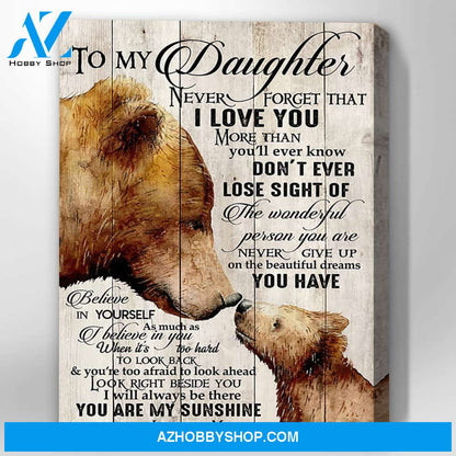 Canvas Gift For Daughter - Hanging Art For Bedroom