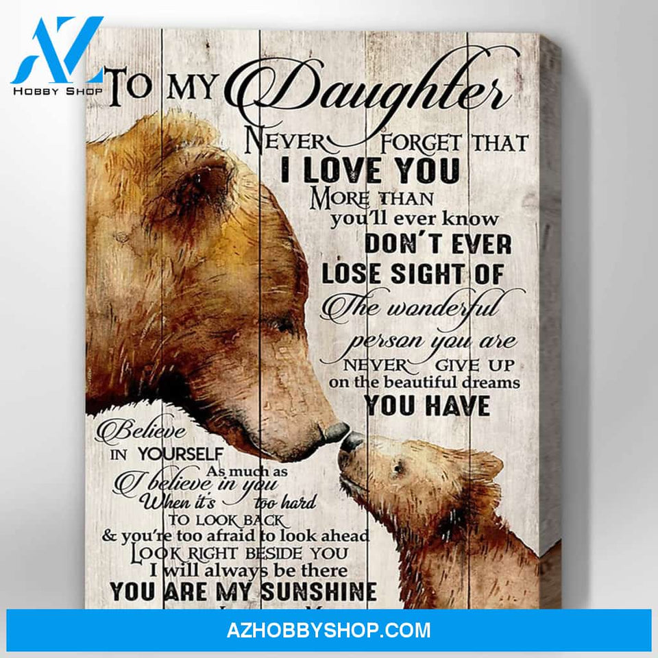 Canvas Gift For Daughter - Hanging Art For Bedroom