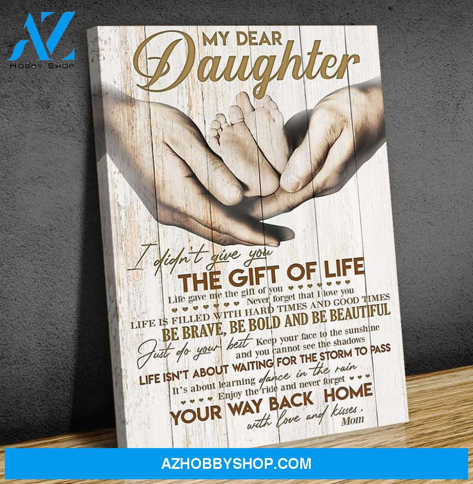 Canvas Gift For Daughter - Hanging Art For Bedroom