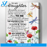 Canvas Gift For Daughter - Hanging Art For Bedroom