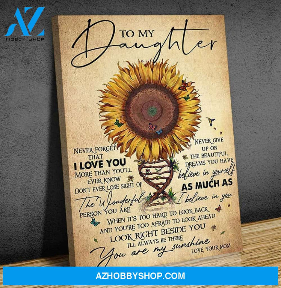 Canvas Gift For Daughter - Hanging Art For Bedroom