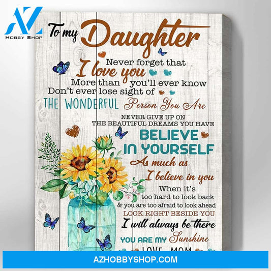 Canvas Gift For Daughter - Hanging Art For Bedroom