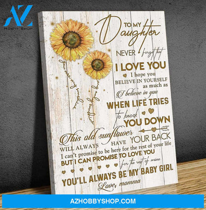 Canvas Gift For Daughter - Hanging Art For Bedroom