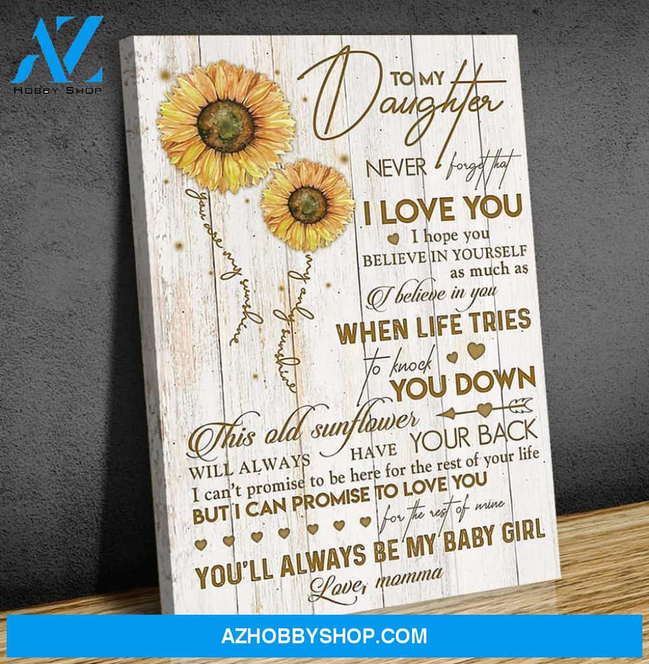 Canvas Gift For Daughter - Hanging Art For Bedroom