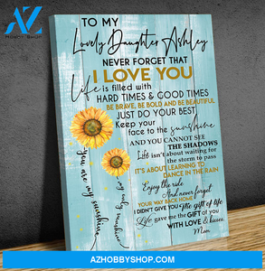 Canvas Gift For Daughter - Hanging Art For Bedroom