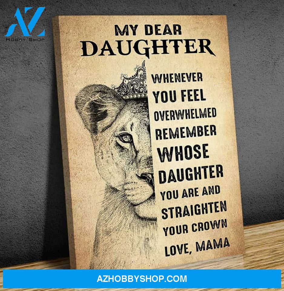 Canvas Gift For Daughter - Hanging Art For Bedroom