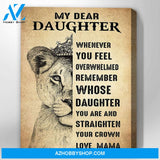 Canvas Gift For Daughter - Hanging Art For Bedroom