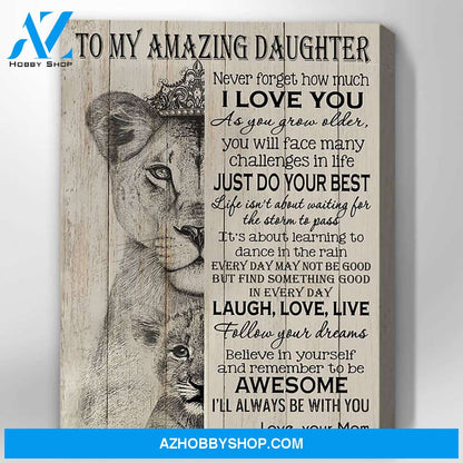 Canvas Gift For Daughter - Hanging Art For Bedroom