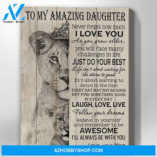 Canvas Gift For Daughter - Hanging Art For Bedroom