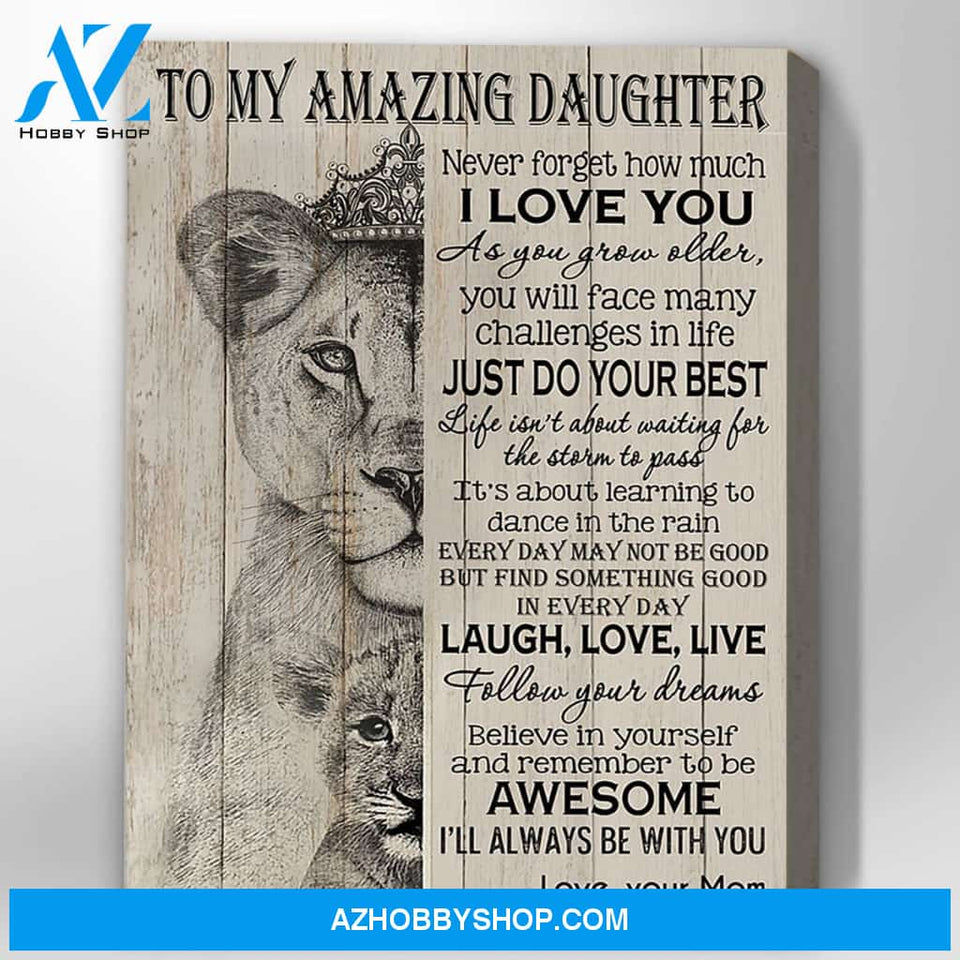 Canvas Gift For Daughter - Hanging Art For Bedroom