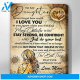 Canvas Gift For Daughter - Hanging Art For Bedroom