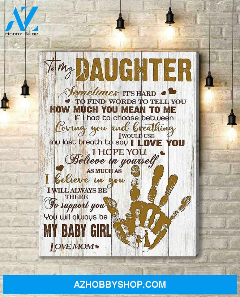 Canvas Gift For Daughter - Hanging Art For Bedroom