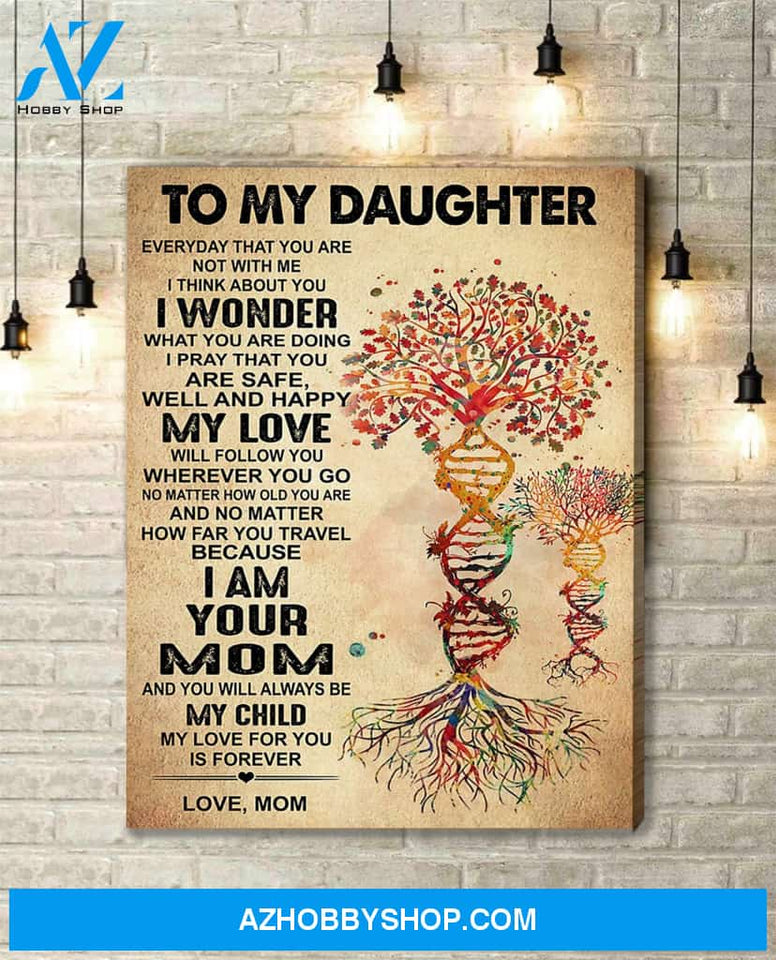 Canvas Gift For Daughter - Hanging Art For Bedroom