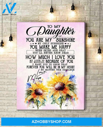 Canvas Gift For Daughter - Hanging Art For Bedroom