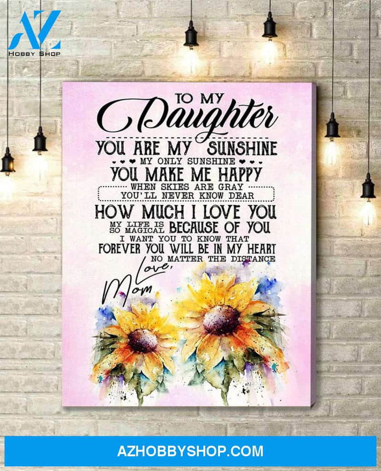 Canvas Gift For Daughter - Hanging Art For Bedroom