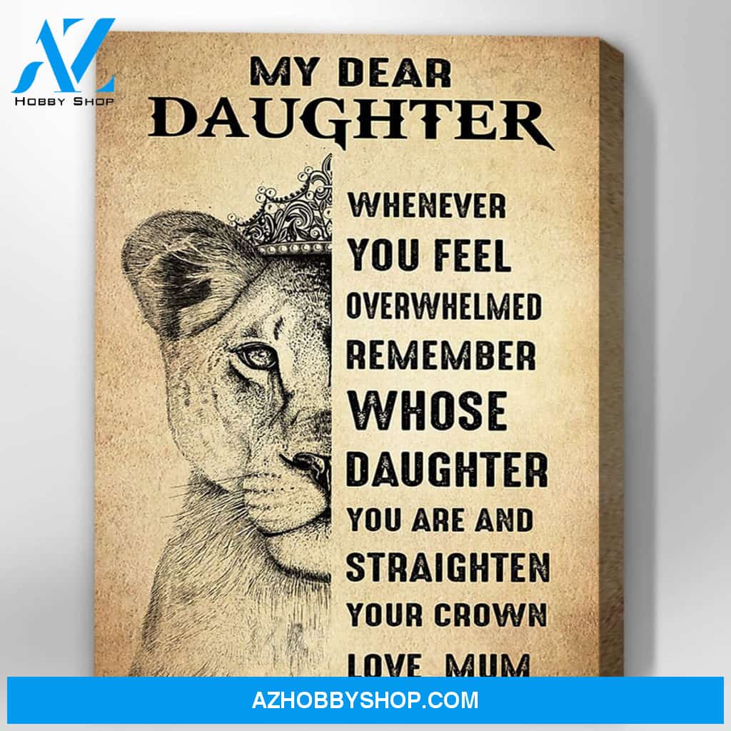 Canvas Gift For Daughter - Hanging Art For Bedroom