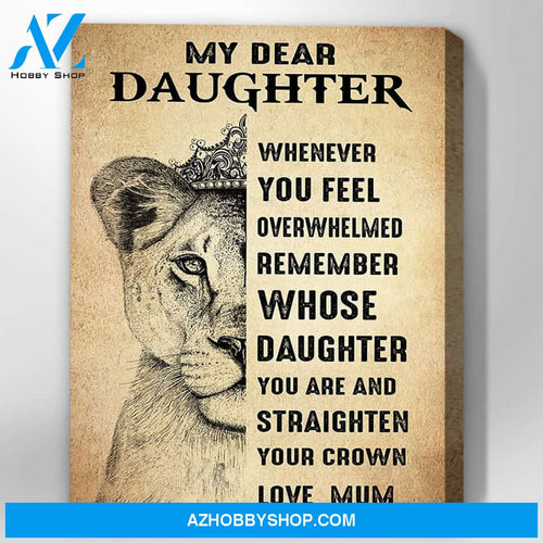 Canvas Gift For Daughter - Hanging Art For Bedroom