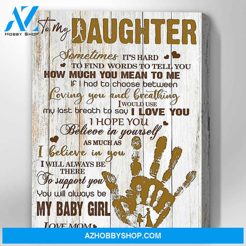 Canvas Gift For Daughter - Hanging Art For Bedroom