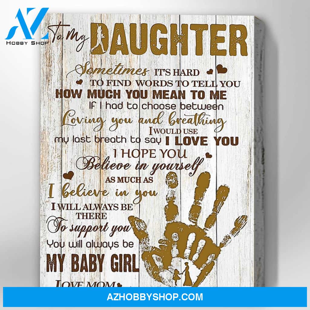 Canvas Gift For Daughter - Hanging Art For Bedroom