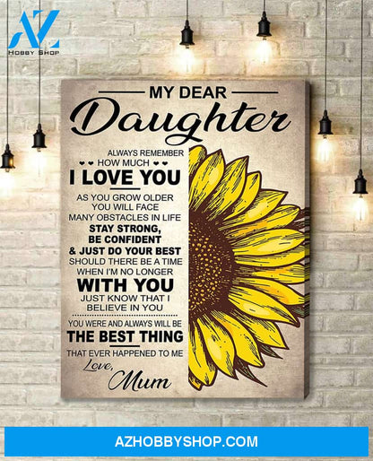 Canvas Gift For Daughter - Hanging Art For Bedroom