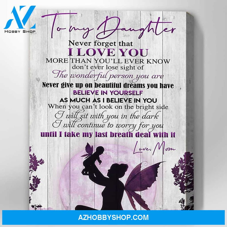 Canvas Gift For Daughter - Hanging Art For Bedroom