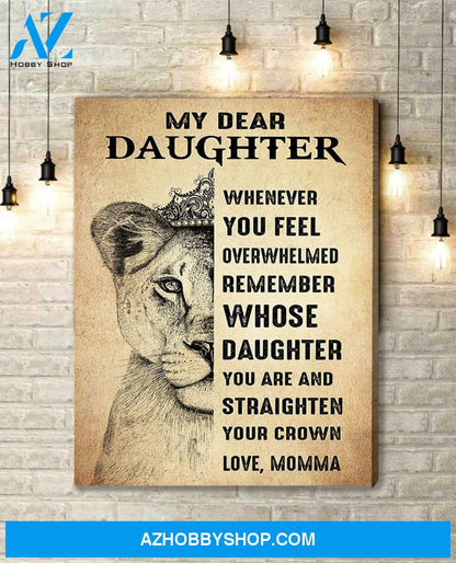Canvas Gift For Daughter - Hanging Art For Bedroom