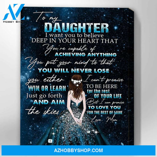 Canvas Gift For Daughter - Hanging Art For Bedroom