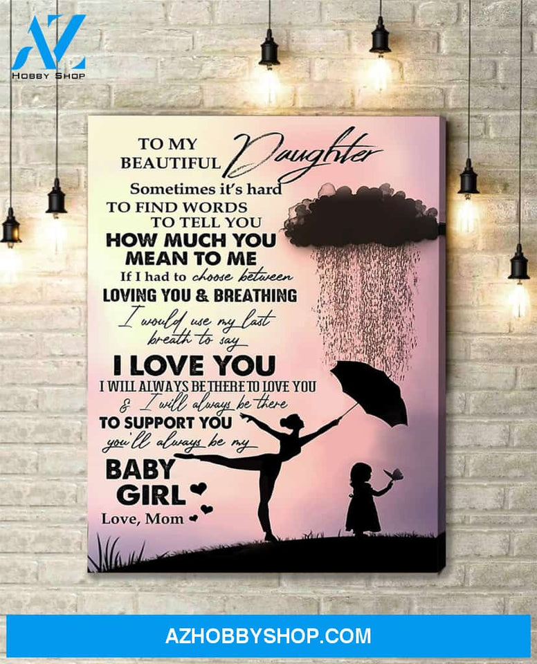 Canvas Gift For Daughter - Hanging Art For Bedroom