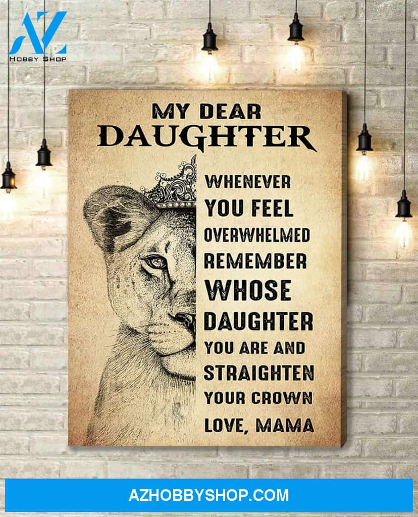 Canvas Gift For Daughter - Hanging Art For Bedroom