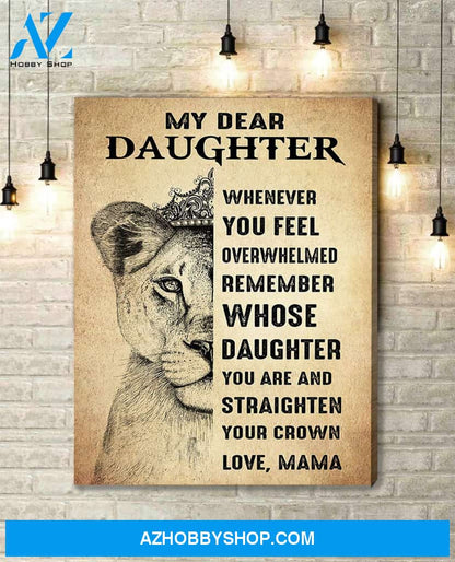 Canvas Gift For Daughter - Hanging Art For Bedroom