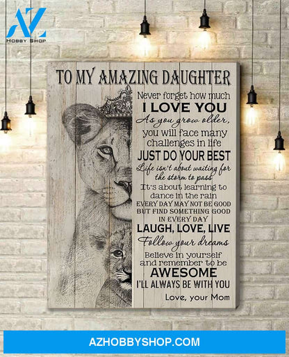 Canvas Gift For Daughter - Hanging Art For Bedroom