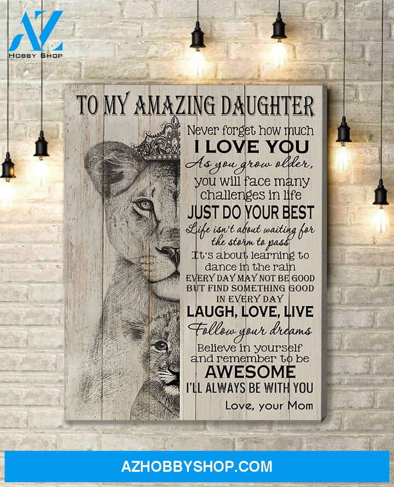 Canvas Gift For Daughter - Hanging Art For Bedroom