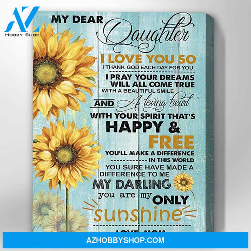 Canvas Gift For Daughter - Hanging Art For Bedroom