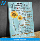 Canvas Gift For Daughter - Hanging Art For Bedroom