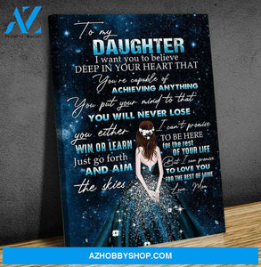Canvas Gift For Daughter - Hanging Art For Bedroom