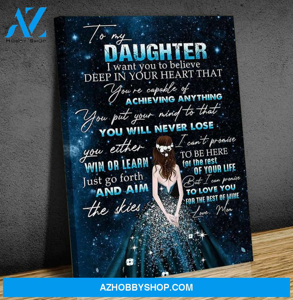 Canvas Gift For Daughter - Hanging Art For Bedroom