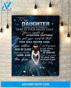 Canvas Gift For Daughter - Hanging Art For Bedroom