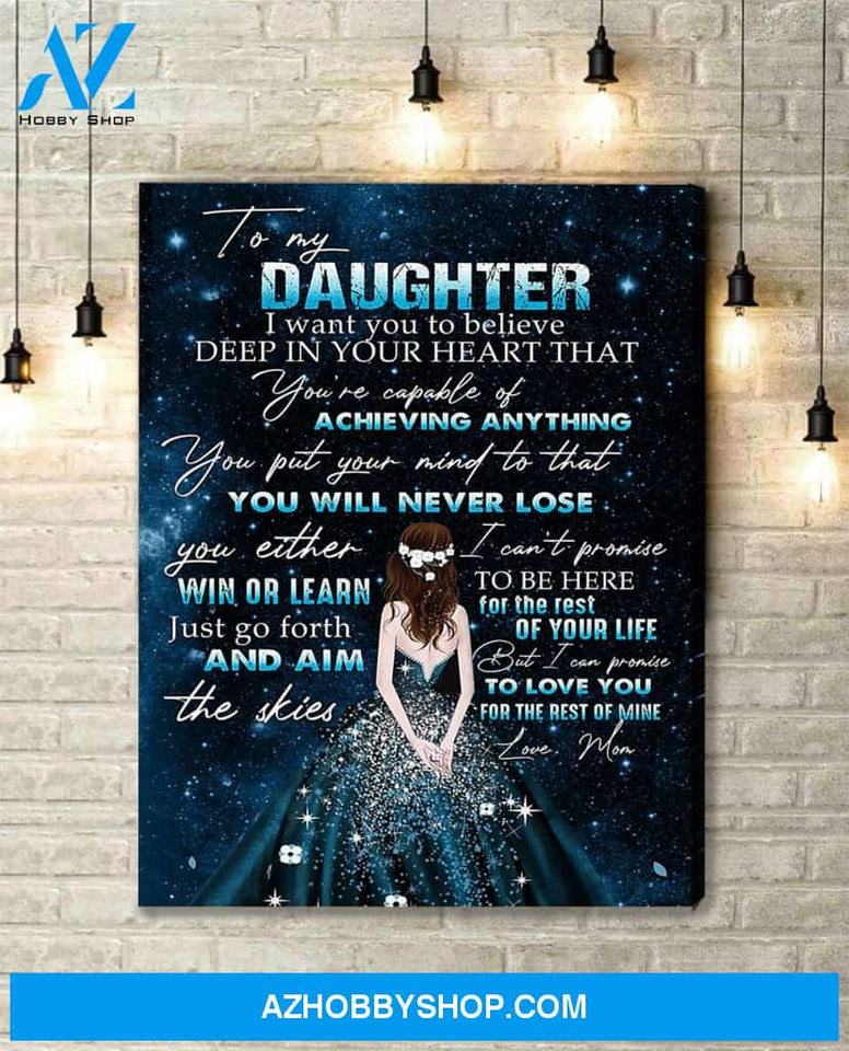 Canvas Gift For Daughter - Hanging Art For Bedroom